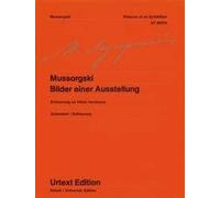 Bilder einer ausstellung piano: Erinnerung an Viktor Hartmann. Nach dem Autograf. Mit farbigen Reproduktionen der Bilder von V. A. Hartmann. Klavier.