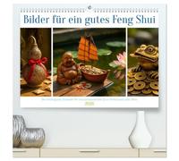 Bilder für ein gutes Feng Shui (hochwertiger Premium Wandkalender 2026 DIN A2 quer), Kunstdruck in Hochglanz: Die wichtigsten Symbole, die das Qi ins Gleichgewicht bringen