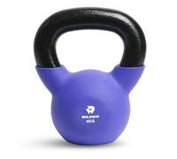BILDER- Kettlebell 4kg con Impugnatura Ergonomica e Antiscivolo, Pesi in Ghisa con Rivestimento in Neoprene, Ideale per Esercizi e Allenamento Forza Cardio e Funzionale, Attrezzi Palestra Casa Fitness