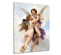 Bilderdepot24 tela immagine William-Adolphe Bouguereau - Amore e Psiche 60x80cm - murale Antichi Maestri foto su tela Immagine su tela pitture