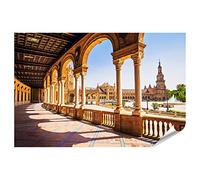 bilderfelix Poster Plaza De Espana Siviglia Andalusia Spagna Bella vista - Poster 130x90 cm