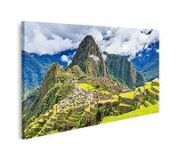 bilderfelix Quadro su tela Machu Picchu Perù Patrimonio dell'umanità UNESCO Una delle nuove sette meraviglie del mondo - Tela 100x57 cm