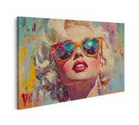 bilderfelix Quadro su tela Marilyn Monroe pop art - Tela 100x57 cm
