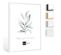 Bildershop-24 Cornice portafoto Milano in alluminio, 29,7 x 42 cm (DIN A3), colore Verniciato a polvere bianco