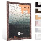 Bildershop-24 Cornice puzzle London per puzzle, ca. 300-500 pezzi, 36 x 49 cm, 49 x 36 cm, marrone vintage con vetro acrilico