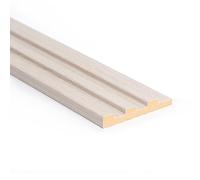 Bildershop-24 Set di 6 listelli per pannelli da parete e soffitto Dekowa in rovere bianco, 252 x 10,7 x 1,5 cm