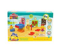 Grandi Giochi - Play Doh Blocks, Set Lettere e Numeri 24 Pezzi con Costruzioni e