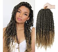 Bileaf Pretwisted Passion Twist - Capelli all'uncinetto, 40,6 cm, pre-attorcigliati, pre-attorcigliati, con passione, trecce all'uncinetto, stile bohémien, 8 confezioni T27