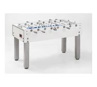 Calciobalilla Garlando G-500 PURE WHITE H2O - aste rientranti