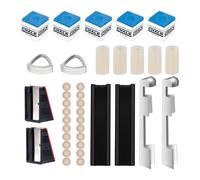 Biliardo Battente Kit Riparazione 2 Punta Pinze 20 Stecca 2 Shapers 5 Gesso