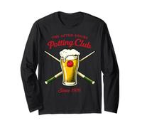 Biliardo Biliardo Snooker Late Hours Potting Club Stecca da Biliardo Maglia a Manica