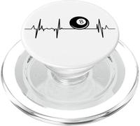 Biliardo Cardiogramma Amante del biliardo Battito cardiaco PopSockets PopGrip per MagSafe