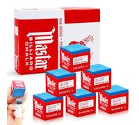 Biliardo Chalk, 12 gessetti da biliardo Snooker Chalk, riduci gli errori e migliora la precisione - Ideale per ogni giocatore, gesso antiscivolo per stecca della piscina, per casa, bar, tornei, giochi