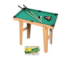 Biliardo Compatto C/Gambe Marrone chiaro - Giocattolo per Bambini 6+ anni