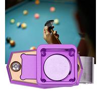 Biliardo da Biliardo Porta Gesso, Porta Gesso da Biliardo Mini Scatola Porta Gesso da Biliardo Magnetica Portatile con Clip Fissa Accessori Sportivi da Biliardo (PURPLE)
