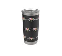 Biliardo divertente Arte Biliardo Giocatori Biliardo Giocatori Battito Cuore Bicchiere termico in acciaio inox doppia parete
