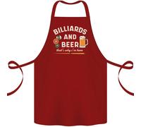 Biliardo E Birra That's Why I'M Qui Cotone Grembiule 100% Biologico