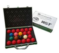 Biliardo Tavolo Palline Aramith Superpro 1G Mondo Campionato Con Alluminio Case