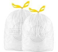 BILIEASY Sacchetti per la spazzatura, 60 l, 13-14 GA, sacchetti per la spazzatura con coulisse, grandi, resistenti, non profumati, universali (60 l (90 pezzi)
