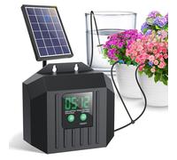 Biling Irrigazione solare automatica per piante in vacanza, 3,5 W, 15 m, sistema con timer per giardino, balcone, serra, fiori, risparmio energetico e bonus