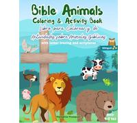 Bilingual Bible Animals Coloring & Activity Book in English and Spanish: Letter Tracing and Scriptures for Everyday Use, Travel, Sunday School & After-School