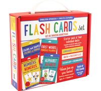 Bilingual Flash Cards Value Pack - Spanish and English (Includes Alphabet, Color