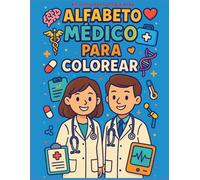 Bilingual Health and Medicine ABC coloring book