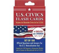 Bilingual Us Citizenship Flash Card Set (128 Official Citizenship Questi (Cards)