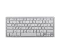 Bilingual Wireless Keyboard Mini Gaming Ultra Thin Portable White Keyboards Compatible with Android, iOS, PC (Russian)