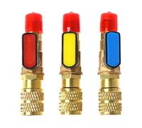 BIlinli 1/4 "Maschio a 1/4" Femmina Valvola a Sfera Diritta SAE AC Ricarica per refrigerante R22