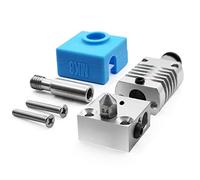BIlinli 1 Set di Parti della Stampante 3D Kit estrusore hotend Interamente in Metallo per stampanti CR-10 CR-10S Ender 3 / 3S Parte 1.75 Filamento/Ugello 0.4MM