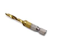 BIlinli 1pc Codolo Esagonale M3-M10 Titanio Placcato in Titanio HSS Filetto a Vite Filetto Maschio Punte da Trapano rubinetti compositi Filetto a Vite Filetto Maschio M4