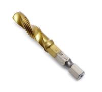 BIlinli 1pc Codolo Esagonale M3-M10 Titanio Placcato in Titanio HSS Filetto a Vite Filetto Maschio Punte da Trapano rubinetti compositi Filetto a Vite Filetto Maschio M8