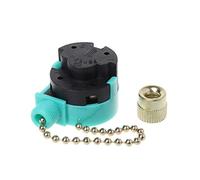 BIlinli 3A / 250V 6A / 125V Interruttore a cerniera 3 velocità Pull Chain Control Nickel Fan Wall Switch Lampada da parete Ventilatore a soffitto Cabinet Light Control Zipper Switch