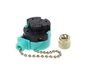BIlinli 3A / 250V 6A / 125V Interruttore a Cerniera 3 velocità Pull Chain Control Nickel Fan Wall Switch Lampada da Parete Ventilatore a soffitto Cabinet Light Control Zipper Switch