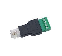 BIlinli Adattatore da RJ11 a Morsetto a Vite Spina di schermatura Splitter connettore Maschio a 4 Pin RJ11