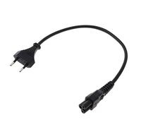 BIlinli Cavo Adattatore di Alimentazione EU 2 Pin Maschio a IEC 320 C5 Micky per Alimentatore per Notebook 30 cm