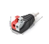 BIlinli Cavo dell'altoparlante Cavo A/V al connettore RCA Maschio Adattatore Presa Terminale