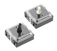 Bilinli Interruttore girevole a 4 posizioni ON/OFF, contatto metallico, rosso, 1 pz