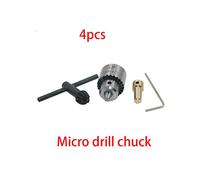 BIlinli Mandrini per Micro Trapani Pinza a ganascia Motore 0,3-4mm Albero Montato con mandrino 3.17mm