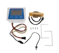 BIlinli Misuratore di Portata Digitale di Misuratore del Tempo di misurazione della Temperatura del flussometro dell'Acqua con sensore di Flusso G1 / 2