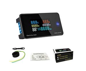 BIlinli Multimetro AC 50-300V Voltmetro Amperometro Power Energy Meter LED Digital AC Wattmetro Contatore Elettrico con Funzione di Reset 0-100A