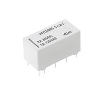 BIlinli Relè bistabile bistabile 5V DPDT 2A 30VDC 1A 125VAC HFD2 / 005-S-L2-D Realy