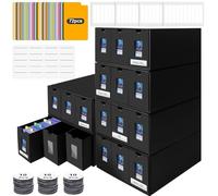 BILIPLE Deck Box per 10800+ Carte, Scatola Porta Carte per MTG con 72 Separatori, Porta Deck con Etichette, Trading Card Box Assemblaggio Libero, per TCG PTCG Yugioh e Carte Sportive