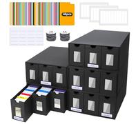 BILIPLE Scatola per Carte da Collezione per 15000+ carte, Commander Deck Box per MTG, Scatola Porta Carte con 48 Divisori, Trading Card Storage Box per TCG, PTCG, Sportive