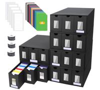 BILIPLE Scatola per Carte da Collezione per 18000+ carte, Commander Deck Box per MTG, Scatola Porta Carte con 48 Divisori, Trading Card Storage Box per TCG, PTCG, Sportive