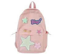 BILIPOPX Zaino Y2K Kawaii Estetico Morbido Velluto a Coste Dayback Bag, Rosa, Zaini Daypack
