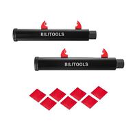 BILITOOLS Set di attrezzi per compressore a molla ammortizzatore per moto, coppia di compressori a molla elicoidali posteriori compatibili con moto e ATV leggeri, chiave da 17 mm, include 7 protezioni