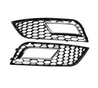 BILKAR Compatibile con A4 per Quattro 2013 2014 2015 2016 8K0807681L Griglia Fendinebbia per Auto Paraurti Anteriore Cromato Copertura Fendinebbia Griglia A Nido d'Ape Cofortura Fendinebbia
