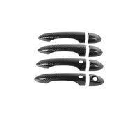 BILKAR Copri Maniglia Porta Auto Compatibile con Jeep per Compass 2017-2023 per Grand per Commander 2018-2023 Copertura Decorativa per Maniglia Esterna della Porta in ABS(Carbon Fiber)